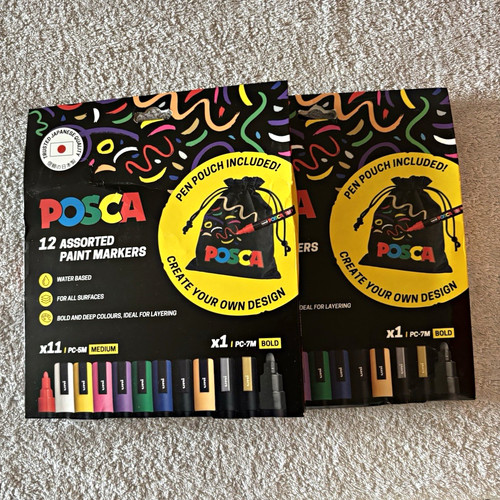 Posca assorted paint - posca, 12