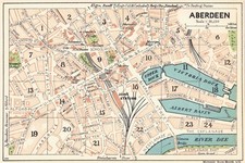 Aberdeen city town map plan
