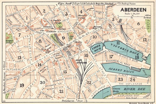Aberdeen city town map - , plan