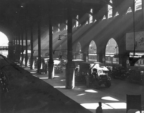 Army trucks parked londons - parked, at