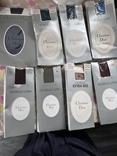 7 pairs christian dior diorella ultra tights blue & Brown shades 1 Pair Stocking