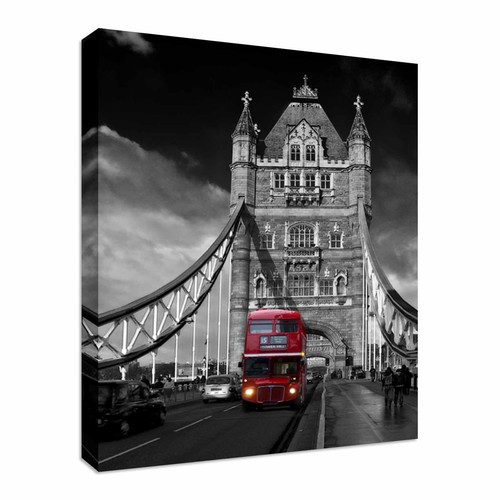 Red london bus tower bridge - tower,