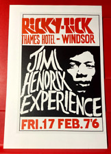 Jimi Hendrix 1967 Ricky Tick Windsor Gig Poster Art PICTURE/PRINT 9.5"x6.5"Small