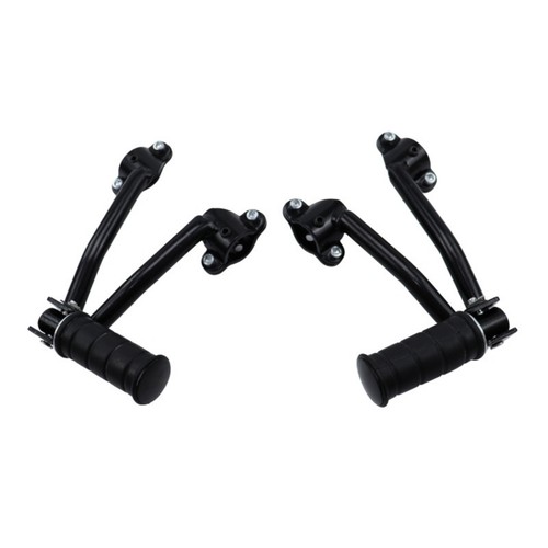 Rear footpeg assembly black - rear,