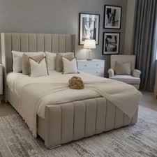 Luxury Plush Velvet Double Bed