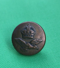 Vintage RAF tunic button, King's Crown made by Firmin London  