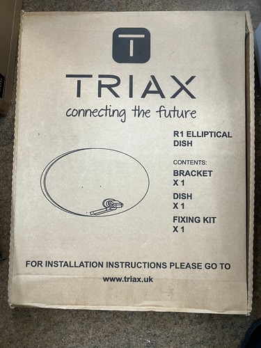 Satellite dish with quad - with, lnb
