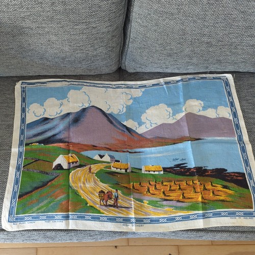 Vintage scenery irish linen - vintage,