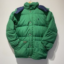 Polo Ralph Lauren Green Puffer Jacket Boys & Children Down Coat, Size M (10-12)
