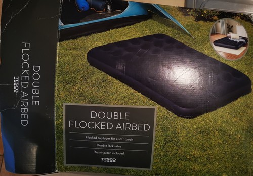 Tesco blue double - tesco, flocked