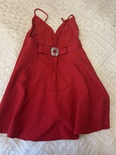 Zara Women's Red Midi Dress