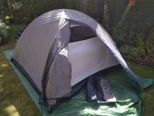 Decathlon Quechua 100 3 man Dome Tent Grey