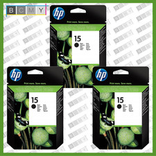 3x HP 15 (C6615DE) Black Ink for DeskJet 840c 920c OfficeJet V40