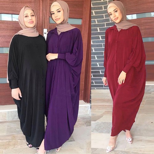 Muslim batwing sleeve robe - muslim,