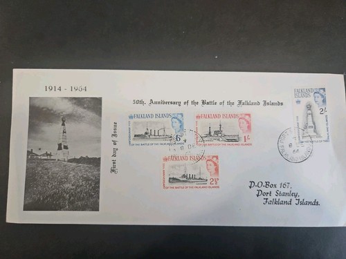 Falkland islands fdc 1964 50th - islands,