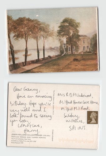Postcard w turner - -,