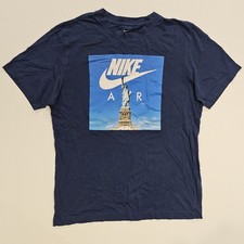 NIKE AIR T SHIRT SHORT SLEEVE STATUE OF LIBERTY TOP TEE MEDIUM AIRMAX