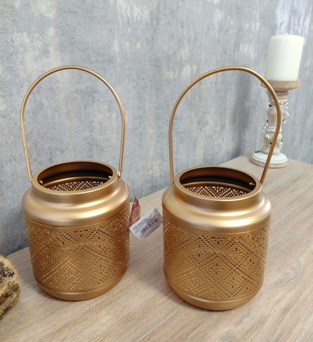 Gold lanterns moroccan kasbah - lanterns,