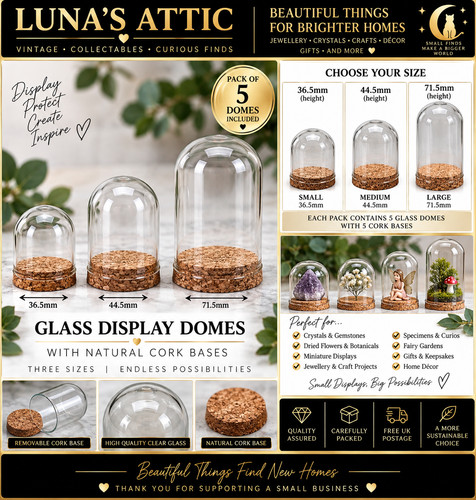 Glass display domes - glass,