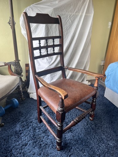Victorian spindle back chair - victorian,