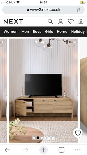 Next kilby oak effect wide - effect, tv