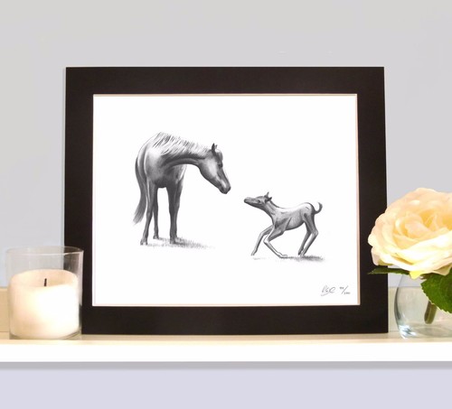 First steps horses equine art - first,