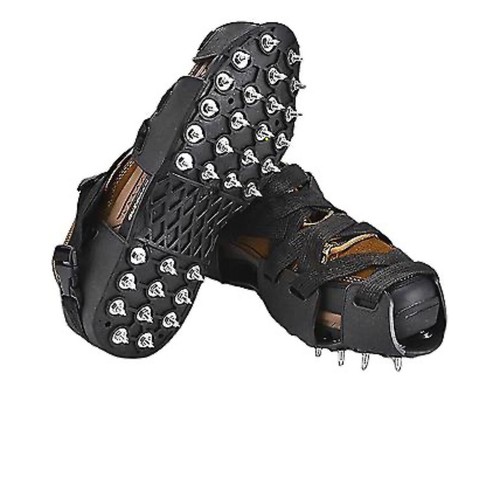 Rubber spiked shoes - rubber,