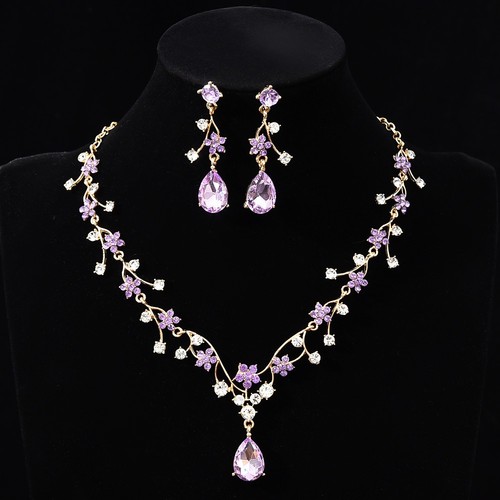 Water drop bridal jewelry sets - water,