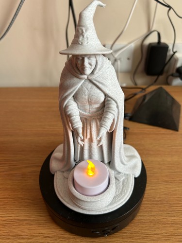 Printed witch statuette - 3d,