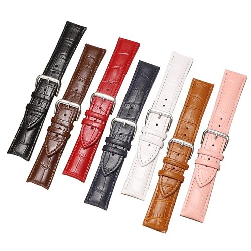 Crocodile leather watch strap - crocodile,