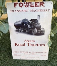 Fowler Road Tractor Steel Sign