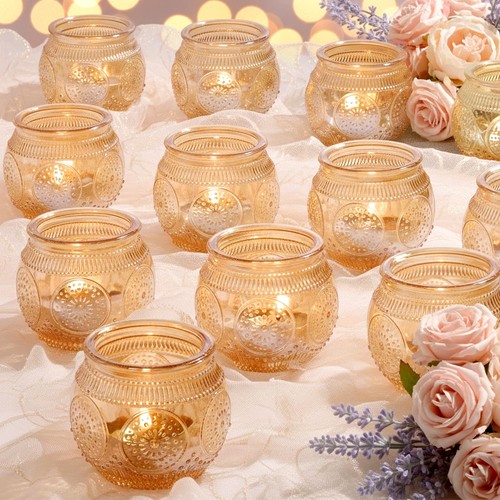 Pcs gold votive - 12,