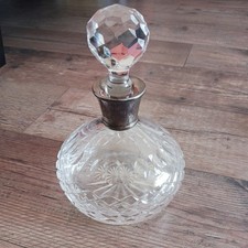Vintage Ship Decanter. Cut