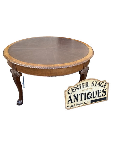 66354 mahogany leather top - leather,