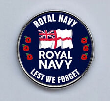 Royal Navy Lest we Forget Lapel Badge