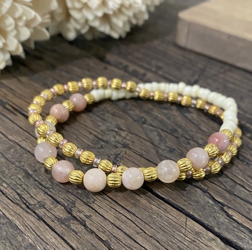 Piece dainty gold pink and - piece,