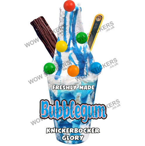 Bubblegum balls ice cream - bubblegum,