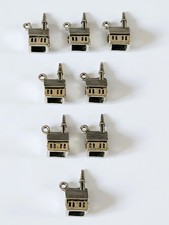 8x Antique Silver Valentine