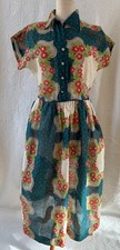 Vintage 1940s Red & Green