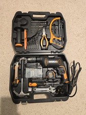 WORX WX318 96-Piece Hammer Drill & Home DIY Tool Kit – Used – All Working