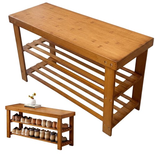 Tier wooden storage - wooden, bench