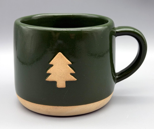 Crate barrel mug green pine - crate,