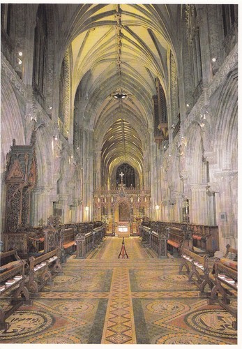 Lichfield cathedral postcard - cathedral,
