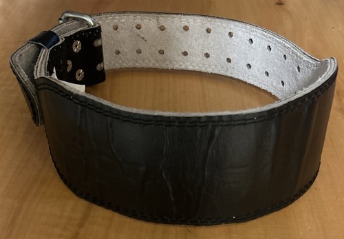 Gold gym split leather - leather, belt