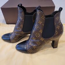 Louis Vuitton Monogram Mid Heel Ankle Boots UK6.5 EU39.5 Boxed rrp £1270