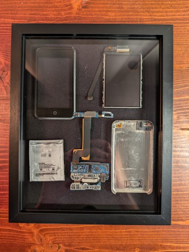 Framed deconstructed apple - framed,