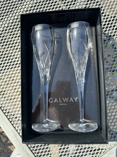 Pair galway crystal - of,