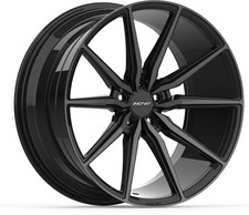 Alloy Wheels 19" Inovit Frixion 5 Black Polished Face For VW Golf [Mk5] 04-09