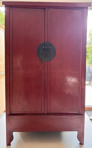 19th century red lacquered - 19th,