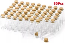 50x clear glass bottles - 50x,
